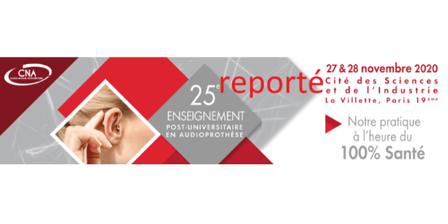 Le Collège National d’Audioprothèse reporte le 25ème EPU en Audioprothèse à 2021