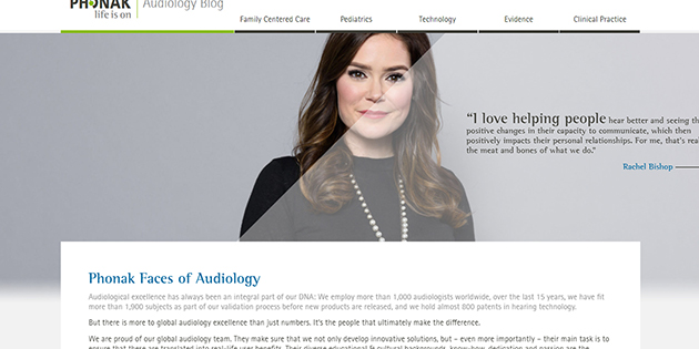 Phonak lance Faces of Audiology