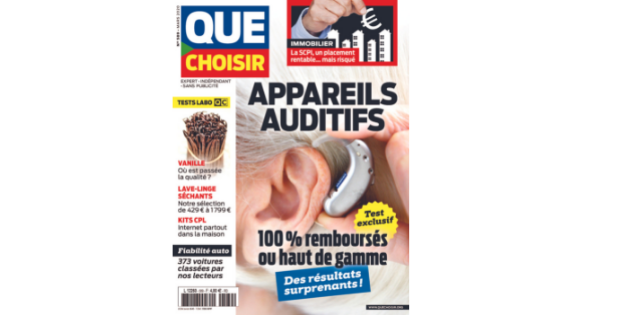 Magazine Que choisir : des tests d’aides auditives dans le prochain numéro