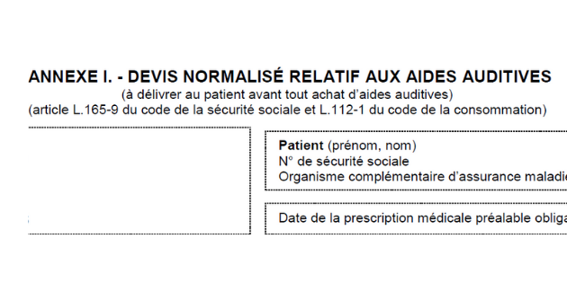 Téléchargez le devis normalisé 100% santé !