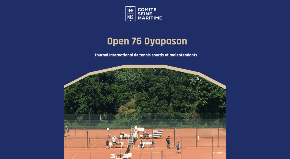 Dyapason partenaire du premier tournoi international de tennis sourds et malentendants