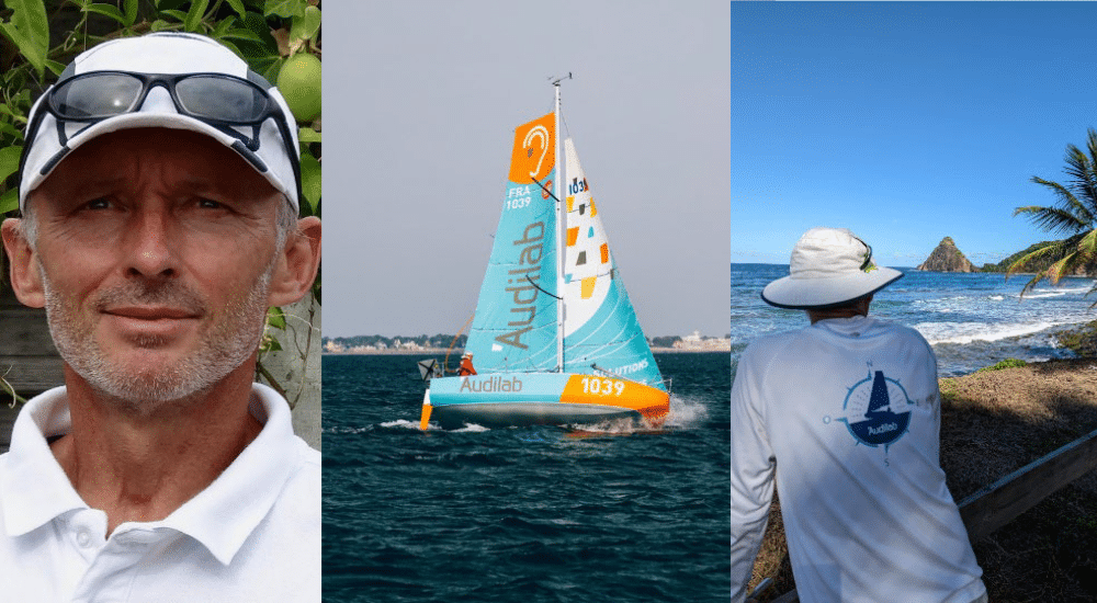 Philippe Berquin,Mini-Transat,Audilab,navigateur,Atlantique,course,santé,audition,Guadeloupe,Sables d’Olonne,bateau,voilier