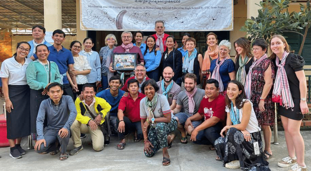 40e mission de l’Association Enfants Sourds du Cambodge avec des équipes d’Amplifon
